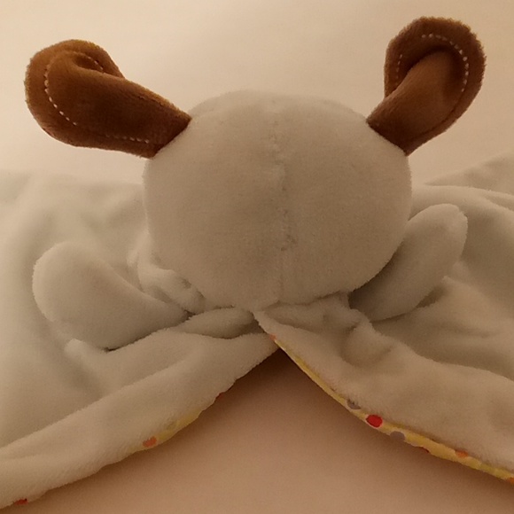 Healthy Baby Lovey Lovie Blankie Dog Plush One Size Blue-Yellow Colors - Picture 5 of 7